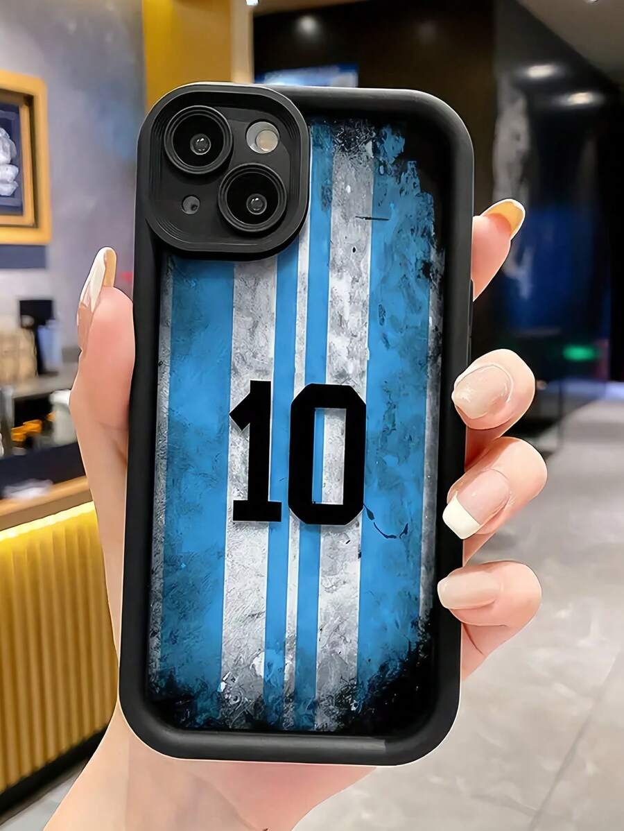 足球 1 件黑色脏号设计全覆盖 TPU 防摔手机壳兼容 16 15 14 13 12 11 Pro Max，适用于系列防水防震防刮