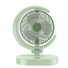 1 pieza Nuevo ventilador de escritorio USB ligero de verano con luz, ventilador de mesa portátil mini para hogar/oficina/coche, morado/verde - Multicolor - Ver 12