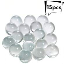 0.6 Inch Glass Marble, Transparent Round Glass Ball, Marble Filler For Crafts, Decorations, Floral Centerpieces, Aquariums, And Garden Decor, Also Can Be Used As Game Pieces