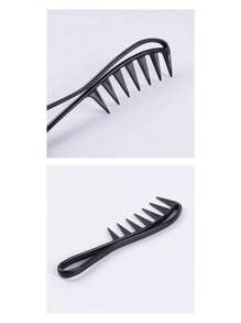 Value Pack: 1pc 2-Way Wig Cap + 1pc Wide-Tooth Comb Brush For Wavy Wig + 4pcs Invisible Volumizing Hair Clips For Bangs, Wig Accessories, Hair Brush, Comb, Hair Tools, Hair Products And Accessories For Barber Salon Beauty Travel Essentials - Multicolor - View 2