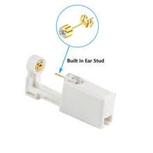 耳洞穿刺套装，一次性耳洞穿刺枪，带方晶锆石耳钉，家庭自制耳洞穿刺套装