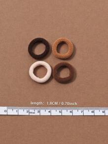 100 Stücke/Packung kleine elastische Haargummis für Frauen, schwarz, farbig, gedämpfte Töne, Haargummis für Pferdeschwänze, süße, lässige Spandex (Nylon) Haargummis, für alle Jahreszeiten, Gummiband, Gym Sport Outfit, Haarband Haaraccessoires