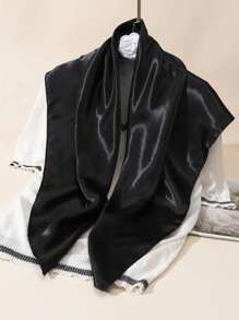 1pc Custom Printed Letter & Number Decor Solid Color Bandana, Elegant Multifunctional Scarf/Headband/Neck Warmer For Women, Ideal For Cosplay, Christmas, Halloween, Autumn - Multicolor - View 2