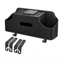 Car Seat Back Multi-Functional Storage Rack Simple Air Tissue Water Cup Mobile Phone Rack Storage Box With Long And Short Bracket Quick Disassembly Hook Suitable For A Variety Of