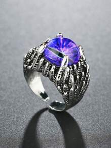 1 pieza Anillo de ojo de diablo de moda y único para mujeres - aojo - Ver 6