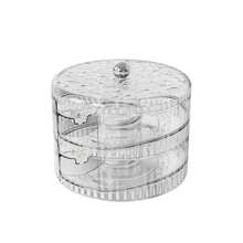 Caja transparente rodante para almacenar huevos en el refrigerador, soporte apilable claro para huevos, protector de huevos para refrigerador, dispensador de huevos apilable