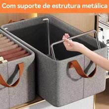 Tidy Clothes Storage Box Underwear And Trousers Grid Drawer Multipurpose Foldable Gray Color - Grey - View 1