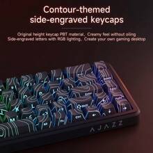 AJAZZ AK680MAX HE 8000Hz 快速触发键盘，0.01mm RT 精度有线游戏键盘，带磁性开关，可调节驱动，快速触发，Snap Tap，RGB 照明，适用于 PC - 彩色 - 查看 6