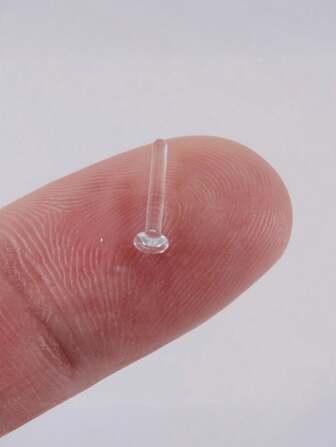 25pcs Transparent Acrylic Nose Piercing Kit, Soft And Skin-Friendly