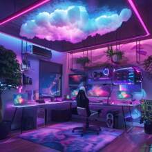 1 Pc Big Wall Cloud Light - 3D Thundercloud LED Light Lightning Cloud Color Atmosphere Night Light For DIY Creative Cloud Light, Cinema, Classroom, Dormitory