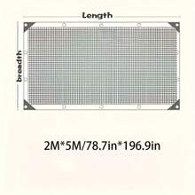 1pc High-Density Breathable Sun Shade Net - Plastic Outdoor Shading Fabric For Patio, Picnic, Carport, Garden, Balcony, And Corridor Cooling Canopy