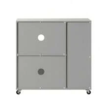 SoBuy Kitchen Cabinet FSB78-HG - Grey - View 4