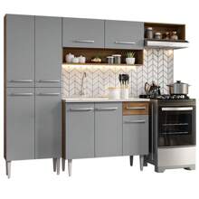 MADESA Baker's Racks - Brown and Grey - View 2