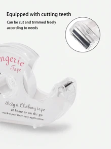 2 piezas de pegatinas antideslizantes transparentes de doble cara de PET para ropa interior, cinta invisible transparente de 5M para fijar camisas sin dejar rastro, pegatinas desechables antideslizantes para el escote