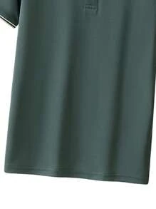 Heren poloshirt met kraag voor de lente/zomer, zakelijk/casual T-shirt met korte mouwen, kantoor-/feest-/evenementkleding