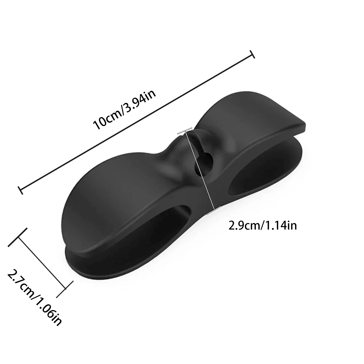 Lot De 40 Attaches Câbles En Silicone Réutilisables - Organisateur Câble Chargeur, Casque | Noir | Nearockle