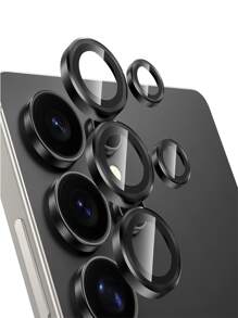 1set Back Matel Lens Protective Ring Compatible With Samsung Galaxy S25 Ultra 5G Metal 9D Camera Glass