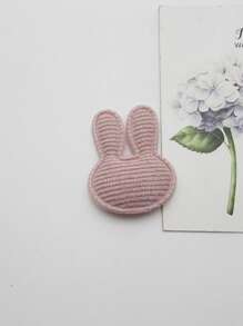 6/30 件复活节卡通兔子形状布料补丁，混合颜色，布料修补补丁适用于 DIY 服装、帽子、配饰和工艺缝纫用品 - 彩色 - 查看 7