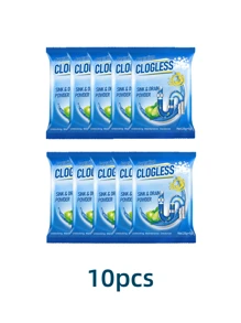 Polvo limpiador para desatascar tuberías obstruidas de drenaje, inodoro y cocina