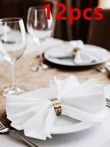 6/12/280pcs Minimalist Solid Color Cloth Napkins, Washable And Reusable For Restaurant, Party, Banquet, Dining Table