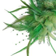 1 pieza Fascinadores para mujeres Diadema para fiesta de té Sombreros para el Kentucky Derby Sombreros para boda y cóctel, aro decorado con flor para el cabello