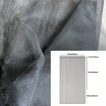 1 Piece White Outdoor Mosquito Net Curtain, Transparent Decorative Breathable Mesh, Adjustable Height, Easy Installation For Patio, Balcony, Garage Door, Backyard, Porch, Gazebo - White - View 11