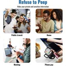 3 قطع من أغشية حماية الشاشة المضادة للإنعكاس من الزجاج المقسى متوافقة مع هواتف آيفون 17 16 15 14 13 12 11 برو ماكس XR X XS ماكس 7 8 بلس، حماية الهاتف من التجسس