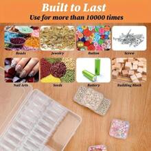 30 Stücke mini transparente Kunststoff-Aufbewahrungsboxen: geeignet für kleine Artikel, Schmuck, Werkzeug, Büromaterial, DIY Kunst und Handwerk