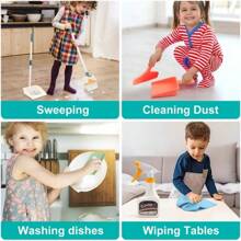 Colorful Children's Cleaning Set - Play House Cleaning Tool Kit With Dustpan, Broom, Bucket, Mop, Etc. Suitable As Birthday Gift For Boys And Girls, Housework Role Play, Imaginative Toy