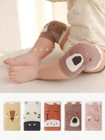 卡通儿童护膝，婴儿春夏季爬行护膝，宝宝防摔爬行行走护膝和护具