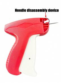 1 Set Handheld Quick Clothing Fixer Fine Tagging Gun For Clothes With 1600 White Fasteners And 1600 Black Pins,No Need To Replace Needle,Mini Stitch Gun Sewing Heming Quilting Tag Gun