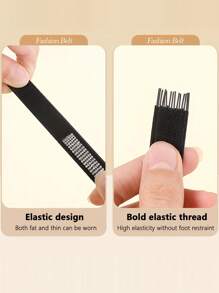 鞋跟防滑贴纸配件，适用于乐福鞋、平底鞋、高跟鞋、船鞋，弹性水钻鞋带，凉鞋配件，女士高跟鞋，黑色浅口鞋 - 彩色 - 查看 8