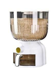 10KG Capacity Airtight Sealing Rice Storage Container, Household Moisture And Insect Proof Rice Bin, Measuring Cup Design Rice Canister - Multicolor - View 8