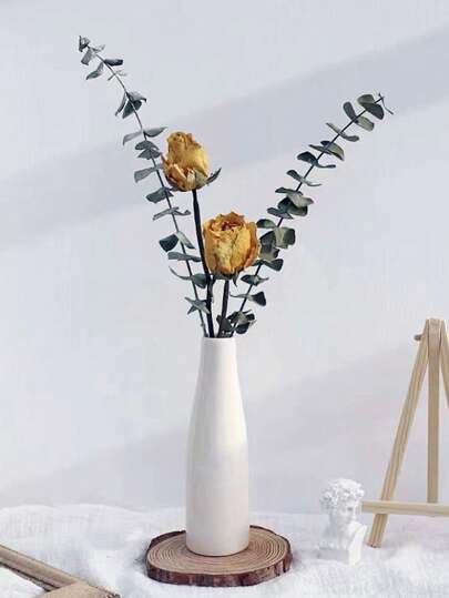 1pc Minimalist Vase ative Dried Flowers, Ins Home Birthday Graduation Back To School Room Supplies Flower Glass view 6