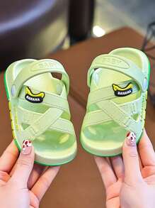 儿童休闲卡通拖鞋，夏季凉鞋 - 綠色 - 查看 4