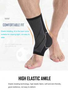 1 stuk COOLFIT Athletic Enkelondersteuning Gebreid Ademend, Lichtgewicht, Compressie Voet Enkelband voor Basketbal, Hardloop Enkelband Gym Gym Accessoires