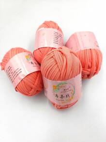 4 Rolls X 100g Polyester Crochet/Weaving Yarn, Total 30m Length - Ideal For DIY Projects Such As T-Shirts, Slippers, Baskets, Fabric Strips, Handmade Bags, Toys, Shoes, Carpets, Storage Baskets And More - Multicolor - View 46