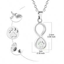 无限爱宠物火葬珠宝适用于狗/猫骨灰葬礼纪念品骨灰盒项链吊坠纪念珠宝