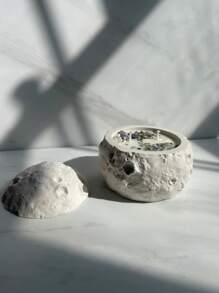 2 件/套月亮收纳盒硅胶模具 DIY 创意空间系列月亮烛杯石膏模具家居装饰吊坠环氧树脂模具工艺品制作模具 - 白色 - 查看 7