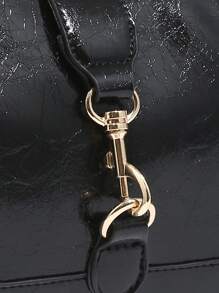 Novachic,1pc Retro Minimalist Hook Decor Adjustable Shoulder Strap Crescent Shape Bag, Suitable For Date, Outing, Party