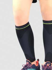 1pc Unisex Calf Compression Sleeve, Footless Compression Anti-Slip Leg Sleeve Suitable For Basketball, Cycling, Training, Football And Other Sports - Multicolor - View 2