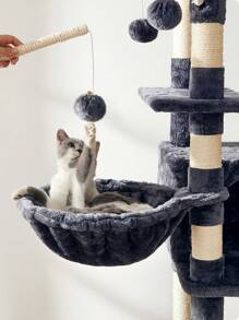 Feandrea Feandrea Árbol para Gatos, Torre para Gatos, XXL, con 2 Plataformas, 164 cm, Gris Claro