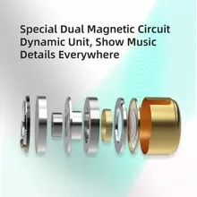 KZ EDX PRO Dynamic HiFi Earphones With Microphone, Line Control For Smartphones, Computers, Gaming, In-Ear Sports Music Earphones With Adapter Cable - Black - View 5