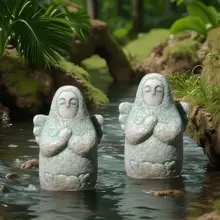 1pc Aquarium Fish Tank Fish Tank Zelda Legend Decoration Japanese Lalu Sea Goddess Ornaments Guardian Bonsai Hylia Model Landscaping