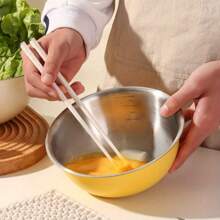 1/3pcs Baking Utensils With Graduated Mixing Bowl Stainless Steel Salad Mixing Bowl For Food Storage Meal Preparation Salad And Other Kitchen Gadgets Kitchen Accessories