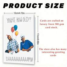 Funny Birthday Cards With Envelopes, Perfect Birthday Cards For Family And Friends, "How Old Are You?", Humorous Birthday Cards - Multicolor - View 3