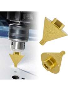 M10/M14 水钻倒角钻头，水钻埋头钻头用于现有孔扩大成形修整水钻斜面倒角钻头用于角磨机水钻斜面倒角钻头 38mm/50mm，工具配件 - 彩色 - 查看 8