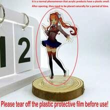 Doki Doki Literature Club! Acrylic Character Figures, Cute Anime Acrylic Desk Decor, Monika, Sayori, Natsuki, Yuri Figures, Anime Home Desktop Accessories Birthday Gifts Graduation - Multicolor - View 7