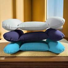1pc/3pcs, Inflatable Pillow, Pillow Pad, Leisure Office, Ergonomic Inflatable Travel Pillow, Travel Car Plane High-Speed Rail, Waist Support, Backrest,