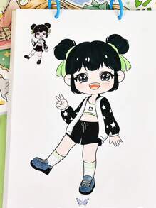 1 套公主大型着色书，24 种不同的公主设计，激发男孩女孩早期学习的乐趣 - 学校文具 - 彩色 - 查看 7
